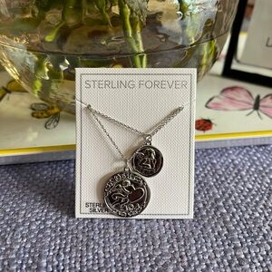 new sterling forever sterling silver layered necklace cupid arrow love